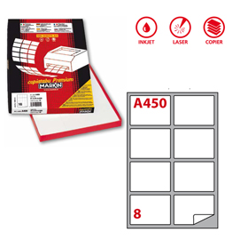 ETICHETTA A4 100 FG 99,1X 67,7 MARKIN 44870