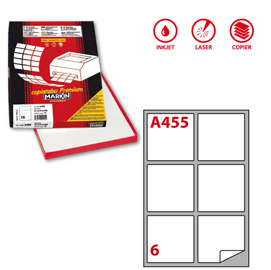 ETICHETTA A4 100 FG 99,1X 93,1 MARKIN 47615