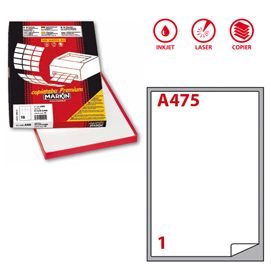 ETICHETTA A4 100 FG 199.6X289.1 MARKIN 32460