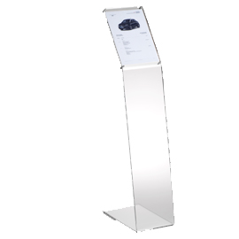 LEGGIO DA TERRA - ACRILICO - A4 - ALTEZZA 108 CM - TECNOSTYL 80430