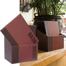 MENU BOX TRENDY - 20 PORTAMENU' - BORDEAUX - SECURIT 71607
