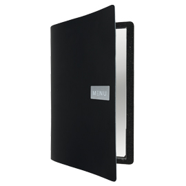 PORTAMENU' ROYAL - A4 - 24X33 CM - NERO - 1 INSERTO DOPPIO INCLUSO - SECURIT 80316