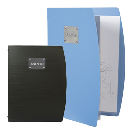 PORTAMENU' RIO - A4 - 24X34 CM - NERO - 1 INSERTO DOPPIO INCLUSO - SECURIT 71612