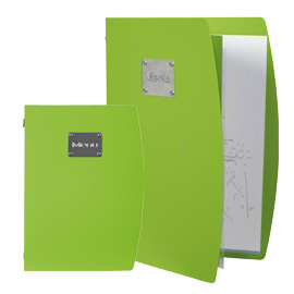 PORTAMENU' RIO - A4 - 24X34 CM - VERDE - 1 INSERTO DOPPIO INCLUSO - SECURIT 71611