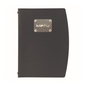 PORTAMENU' RIO - A5 - 18X23,5 CM - 1 INSERTO DOPPIO - NERO - SECURIT 90145