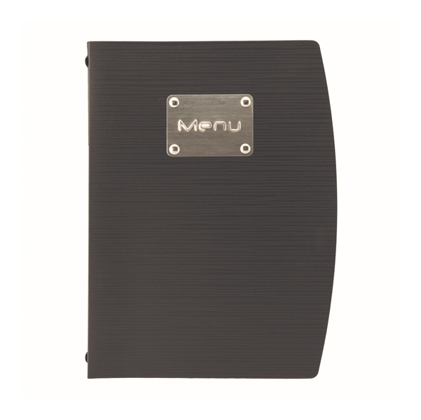 PORTAMENU' RIO - A5 - 18X23,5 CM - 1 INSERTO DOPPIO - NERO - SECURIT 90145