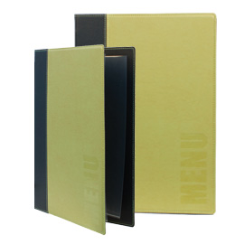 PORTAMENU' TRENDY - A5 - 18X25 CM - VERDE - 1 INSERTO DOPPIO INCLUSO - SECURIT 71602