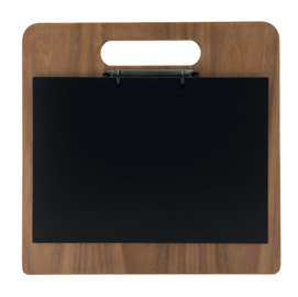 PORTAMENU' A TAGLIERE CON ANELLI CHOPPING BOARD - LEGNO DI NOCE - 32X24 CM - SECURIT 83379