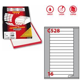 ETICHETTA A4 100 FG 145X17 MM1 31141