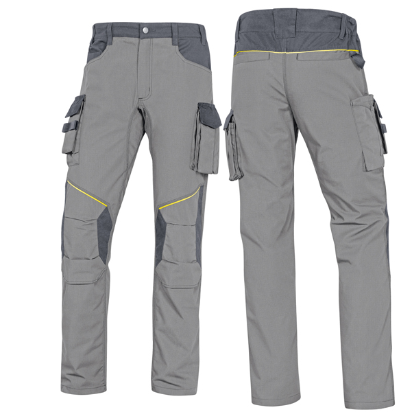 PANTALONE DA LAVORO MACH 2 CORPORATE - TWILL-POLIESTERE-COTONE - TAGLIA XL - GRIGIO CHIARO-GRIGIO SCURO - DELTA PLUS 76313