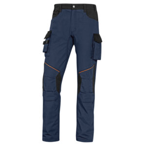 PANTALONE DA LAVORO MACH 2 CORPORATE - TWILL-POLIESTERE-COTONE - TAGLIA L - BLU-NERO - DELTAPLUS 76314