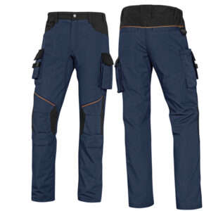 PANTALONE DA LAVORO MACH 2 CORPORATE - TWILL-POLIESTERE-COTONE - TAGLIA XL - BLU-NERO - DELTAPLUS 76315