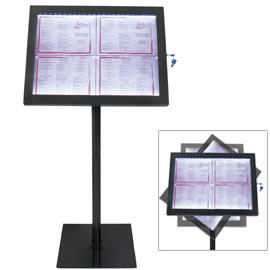 ESPOSITORE A LED PER ESTERNI-INTERNI - DISPLAY 4XA4 - SECURIT 74543