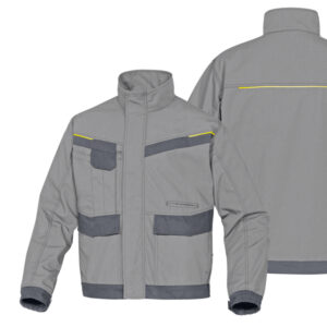 GIACCCA DA LAVORO MACH 2 - TELA-POLIESTERE-COTONE - TAGLIA XXL - GRIGIO CHIARO-GRIGIO SCURO - DELTAPLUS 86088