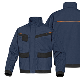 GIACCCA DA LAVORO MACH 2 - TELA-POLIESTERE-COTONE - TAGLIA M - BLU-NERO - DELTAPLUS 86089