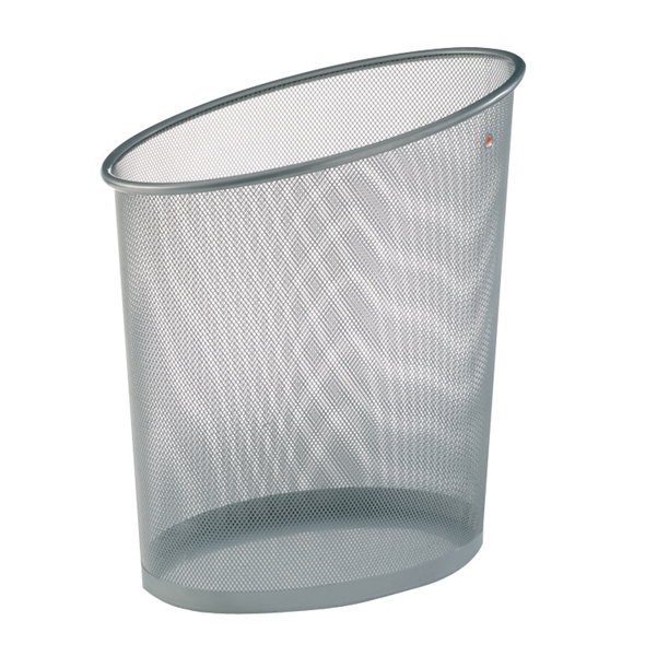 CESTINO GETTACARTE MESH - RETE METALLICA - 18 LT - ARGENTO - ALBA 61920