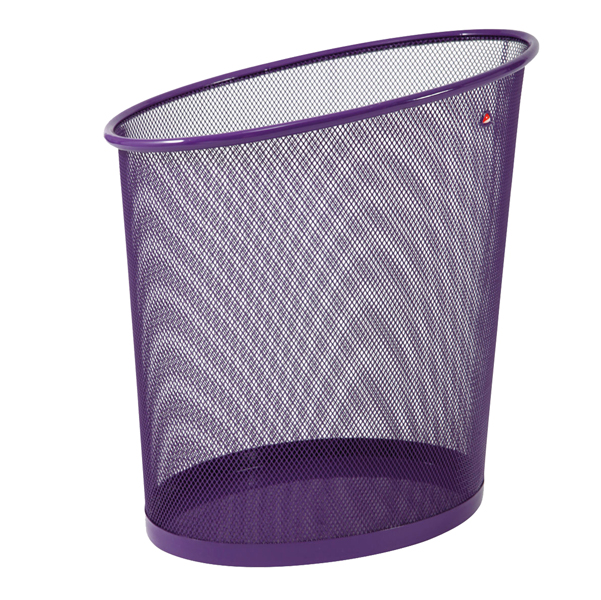 CESTINO GETTACARTE MESH - RETE METALLICA - 18 LT - VIOLA - ALBA 65183
