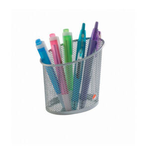 PORTAPENNE MESH - RETE METALLICA - 10,5X7,3X10,3 CM - ARGENTO - ALBA 61906