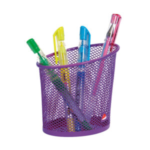 PORTAPENNE MESH - RETE METALLICA - 10,5X7,3X10,3 CM - VIOLA - ALBA 65185