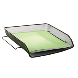 VASCHETTA PORTACORRISPONDENZA MESH - 27 X 6,5 X 34 CM - RETE METALLICA - NERO - ALBA 61915
