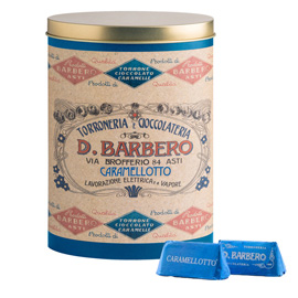 GIANDUIOTTI - IN SCATOLA DI METALLO - GUSTO CARAMELLO - BARBERO 100189