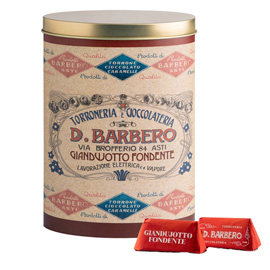 GIANDUIOTTI - IN SCATOLA DI METALLO - GUSTO FONDENTE - BARBERO 100187