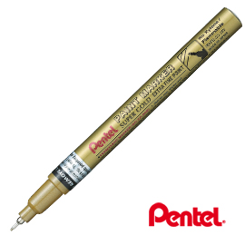 MARCATORE PAINT MARKER LINEA AMIKO - PUNTA EXTRA FINE 0,60MM - ORO - PENTEL 77223