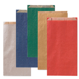 SACCHETTI A SOFFIETTO - 12 X 22 + 4 CM - COLORI SCURI ASSORTITI - REX SADOCH - CONF. 100 PEZZI 94702
