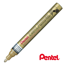 MARCATORE PAINT MARKER LINEA AMIKO - PUNTA MEDIA 4,50MM - ORO - PENTEL 77227