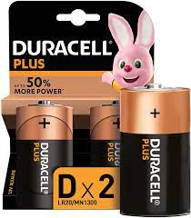 PILA TORCIA D BL-2 LR20-MN1300 DURACELL PLUS POWER 36207
