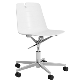 SEDUTA HOME/OFFICE MINDY MNGP - SENZA BRACCIOLI - BIANCO - UNISIT 96482