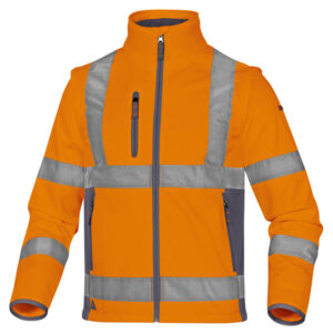 GIACCA SOFTSHELL MOONLIGHT 2 ALTA VISIBILITA' - POLIESTERE - TAGLIA XL - ARANCIO FLUO - DELTAPLUS 86496