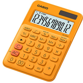 CALCOLATRICE DA TAVOLO MS-20UC - 12 CIFRE - ARANCIO - CASIO 82866