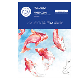 CARTA PER ACQUARELLO TALENTO - A5 - 300 GR/M2 - MUSA - CONF. 10 FOGLI 98627
