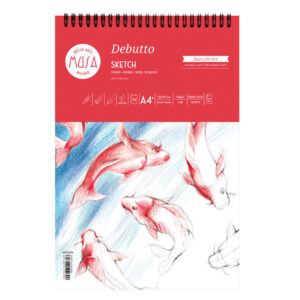 BLOCCO SCHIZZI DEBUTTO - A4 - 21X31,2CM - 120GR - 70 FOGLI - BIANCO - CWR 89396
