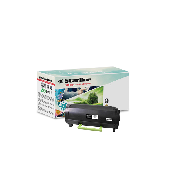 MX510-STA STARLINE - TONER RICOSTRUITO - PER LEXMARK - NERO - 60F2H00 - 10.000 PAG STLLELMX410BK