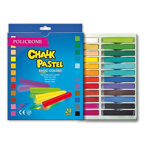 GESSO COLORATO QUADRATO 24PZ. MUNGYO CWR 35281