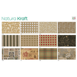 CARTA REGALO - KRAFT - NATURA - 70 X 100 CM - REX SADOCH - SCATOLA 100 FOGLI 88313