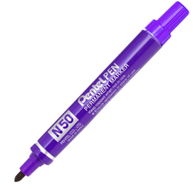 MARCATORE PERMANENTE N50 - PUNTA TONDA - VIOLA - PENTEL 29889