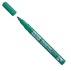 MARCATORE PERMANENTE N50  - PUNTA TONDA 3,18MM - VERDE - PENTEL 83084