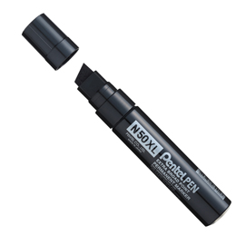 MARCATORE PERMANENTE N50 - PUNTA A SCALPELLO DA 8,00-15,40MM - NERO - PENTEL 83086