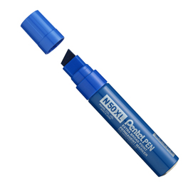 MARCATORE PERMANENTE N50 - PUNTA A SCALPELLO DA 8,00-15,40MM - BLU - PENTEL 83088