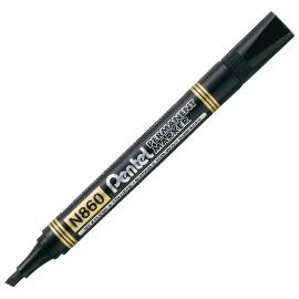 MARCATORE PERMANENT MARKER N860 LINEA AMIKO - PUNTA A SCALPELLO 4,50MM - NERO - AMIKO 73436