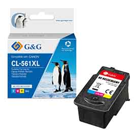 GG - CARTUCCIA INK RIGENERATA PER CANON PIXMA TS5350/TS5351/TS5352 - C/M/Y - 450 PAG GGNINKCL561XL