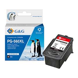 GG - CARTUCCIA INK RIGENERATA PER CANON PIXMA TS5350/TS5351/TS5352 - NERO GGNINKPG560XL