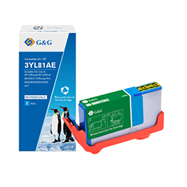 GG - CARTUCCIA INK COMPATIBILE PER HP OFFICEJET 8012/8014/8015 - CIANO GGNINKE912XLC