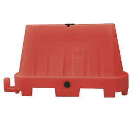 BARRIERA STRADALE TIPO NEW JERSEY - 100X40X70 CM - ROSSO 80764