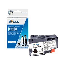 GG - CARTUCCIA INK COMPATIBILE PER BROTHER DCP-J1100DWMFC-J1300DW - NERO GGNINKLC3233BK