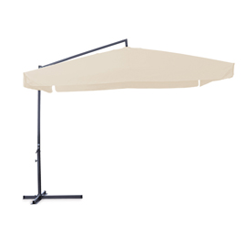 OMBRELLONE QUADRO CON BRACCIO LATERALE - 3 X3 MT - ECRU - GARDEN FRIEND 91706