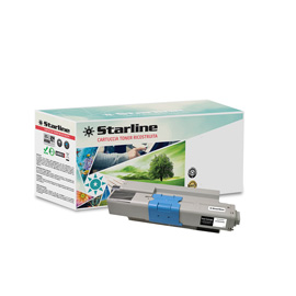 STARLINE - TONER RICOSTRUITO - PER OKI - NERO - 44973536 - 2.200 PAG STLOC321BK